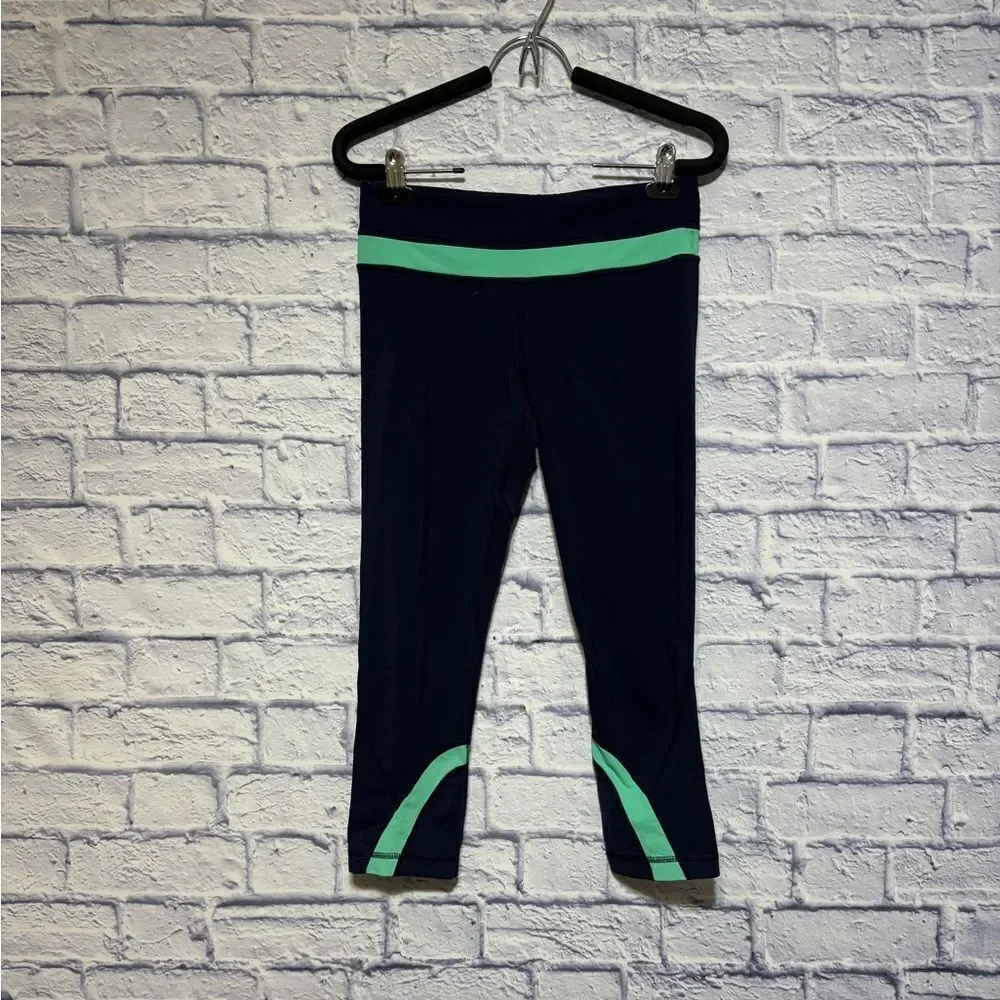 Lululemon Run Inspire Crops navy/teal